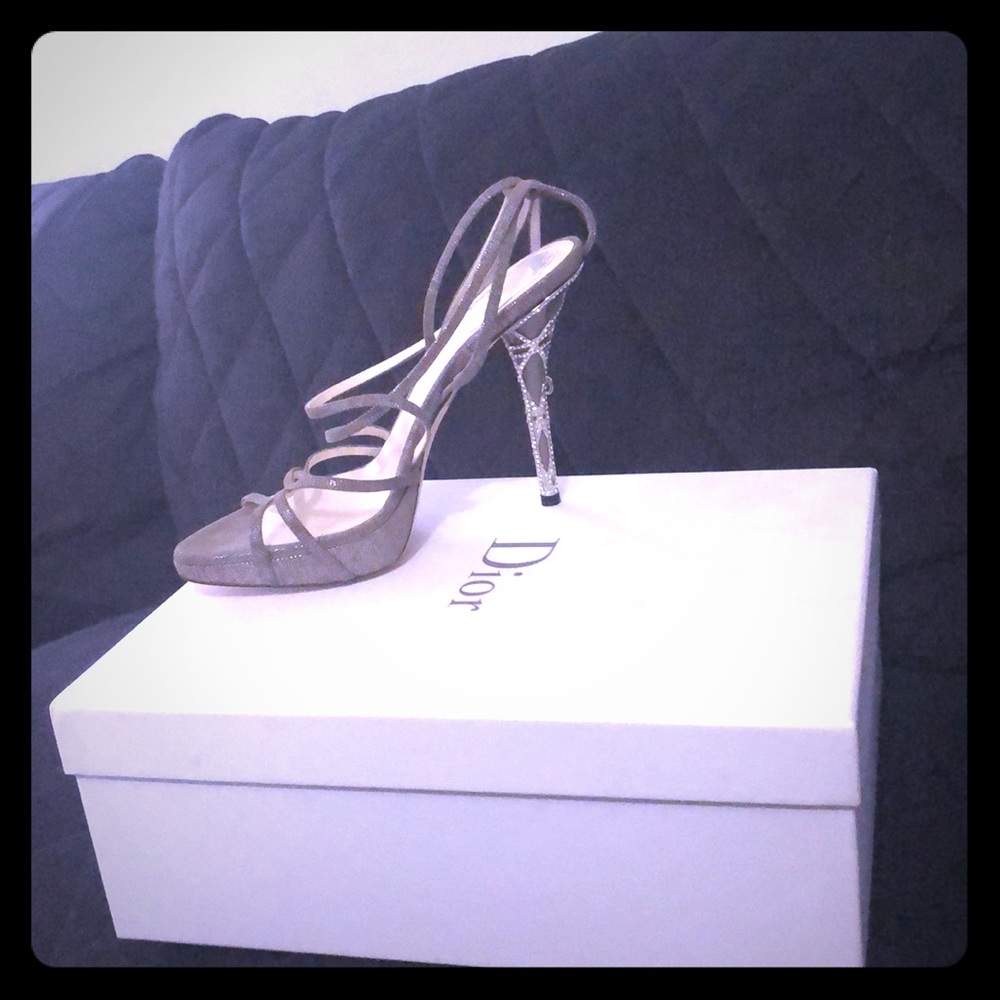 Dior Celeste Sandal with Swarovski crystal heels